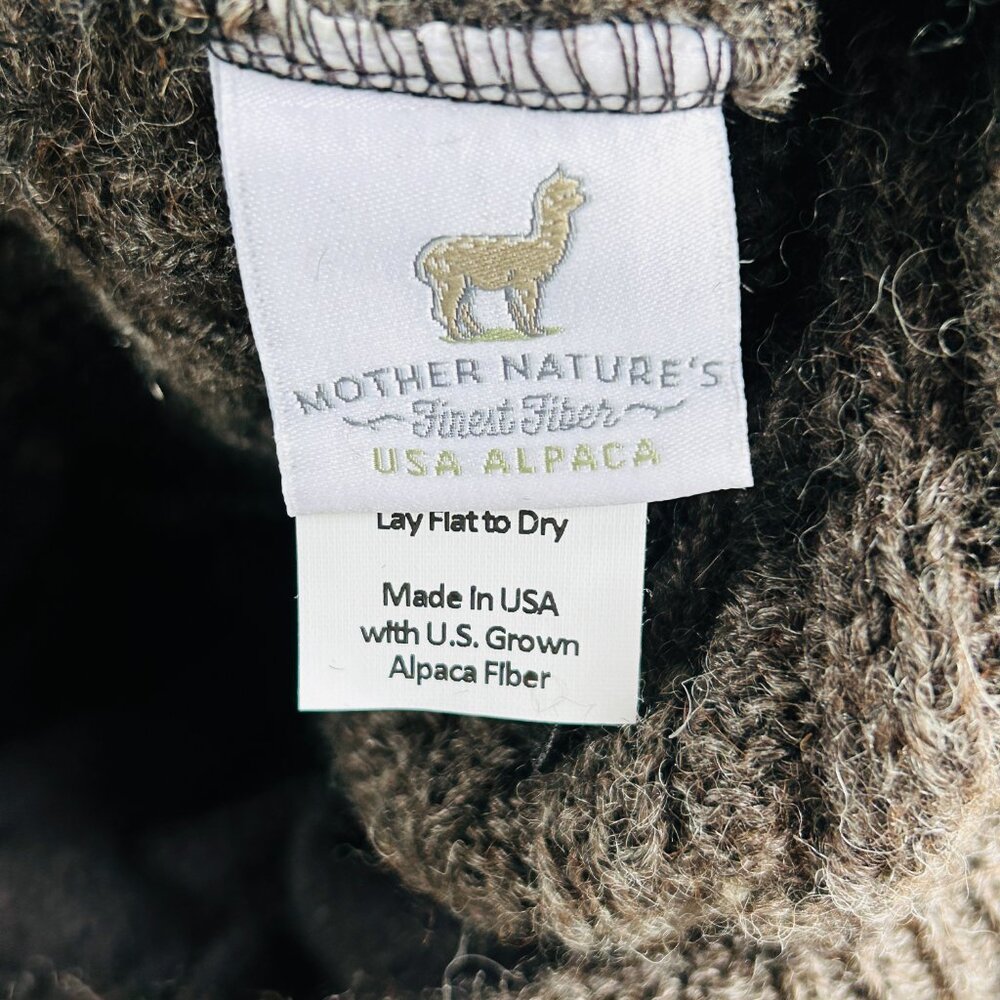 Mother Nature's Beanie Bold Cable Alpaca Beanie - Picture 5 of 8